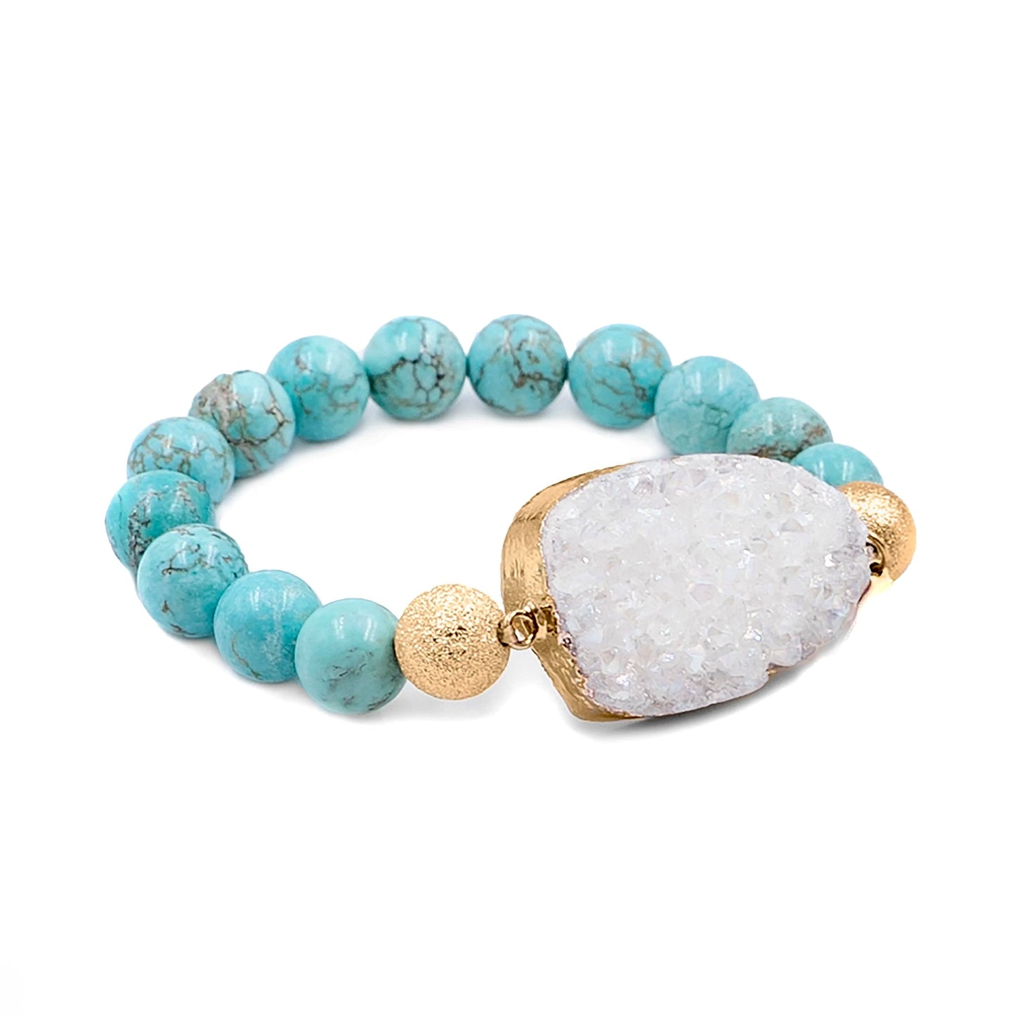 Summer Druzy Quartz Bracelet