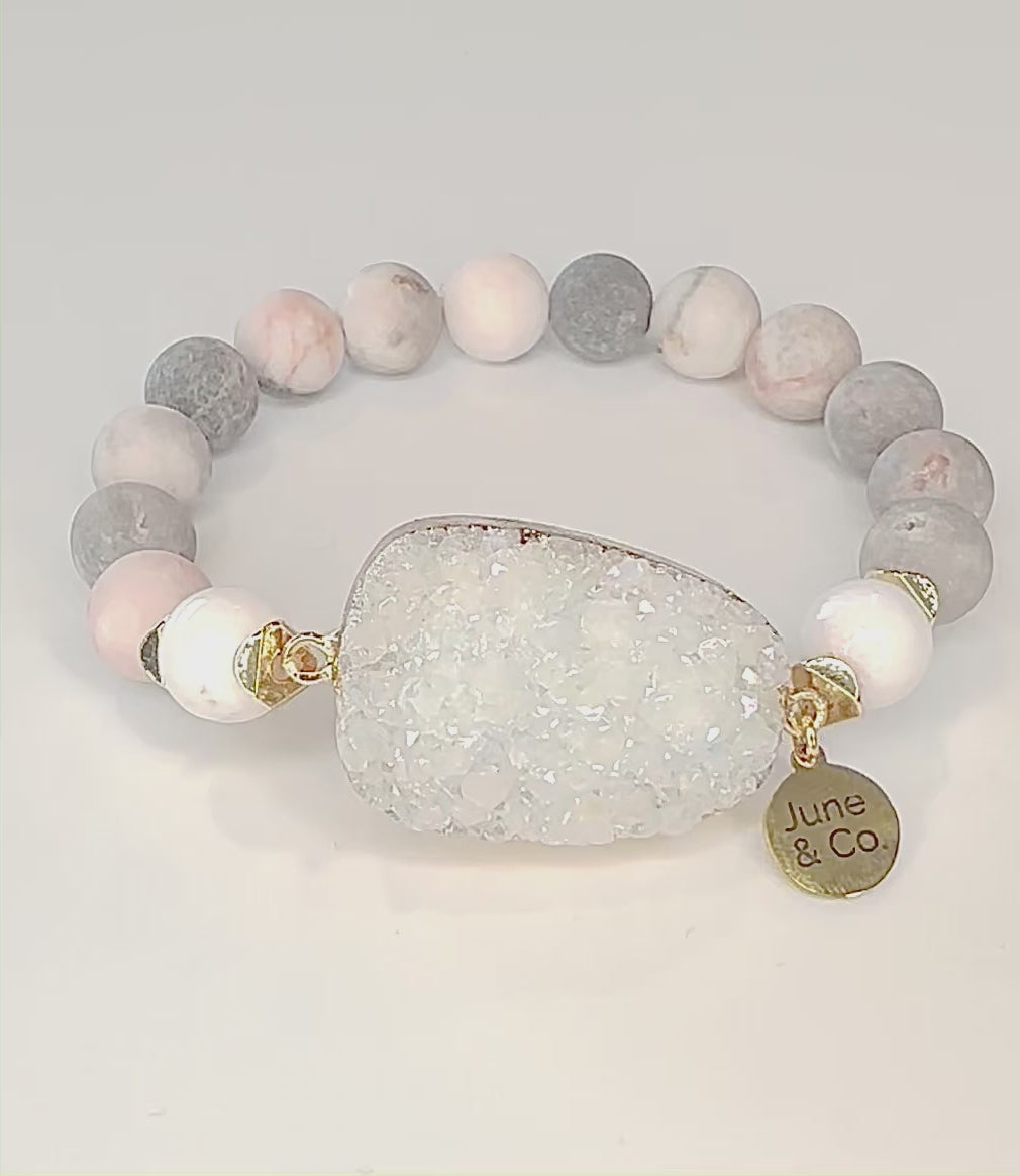 Load and play video in Gallery viewer, Camille Druzy Bracelet