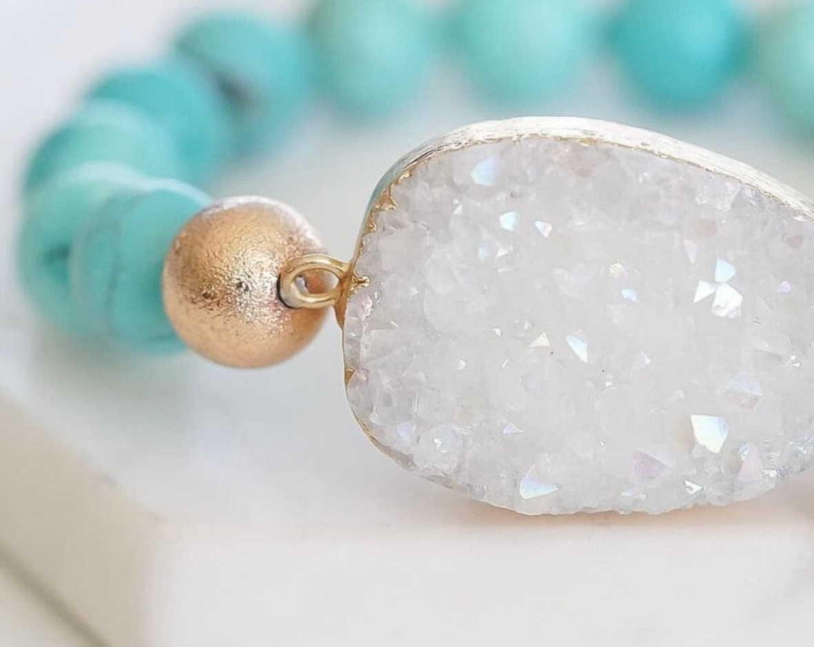 Summer Druzy Quartz Bracelet